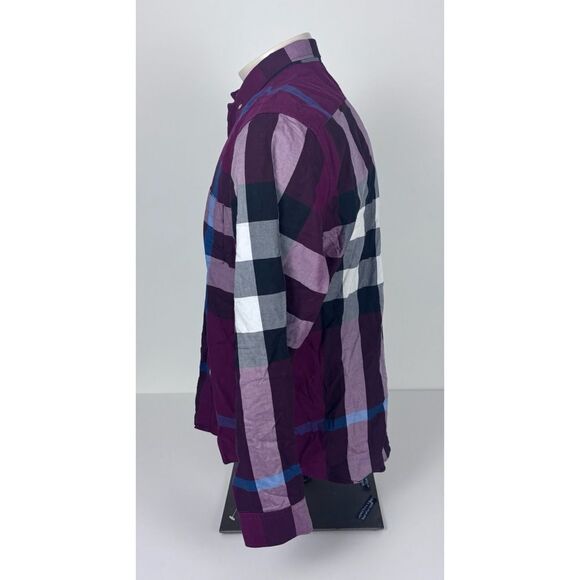 Burberry Brit Multicolor Plaid Cotton Button Down Full Sleeve Shirt XL - S - Picture 4 of 13